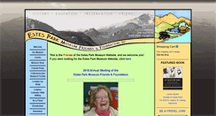 Desktop Screenshot of estesparkmuseumfriends.org